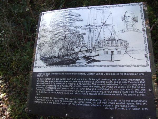  Information board at Pickersgill Harbour.